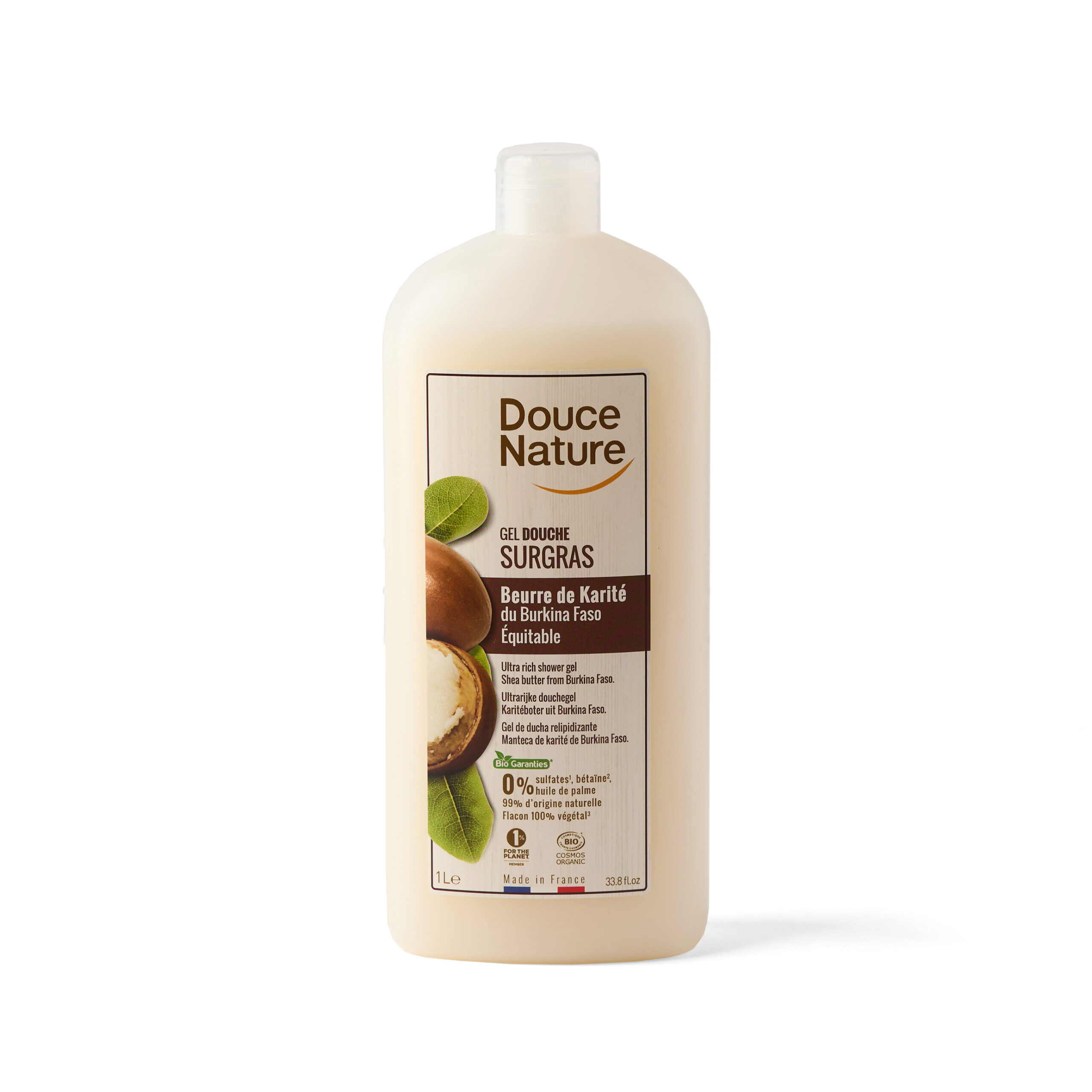 Gel Duș Cremă Bio cu Ulei de Shea Fără Sulfați 1L