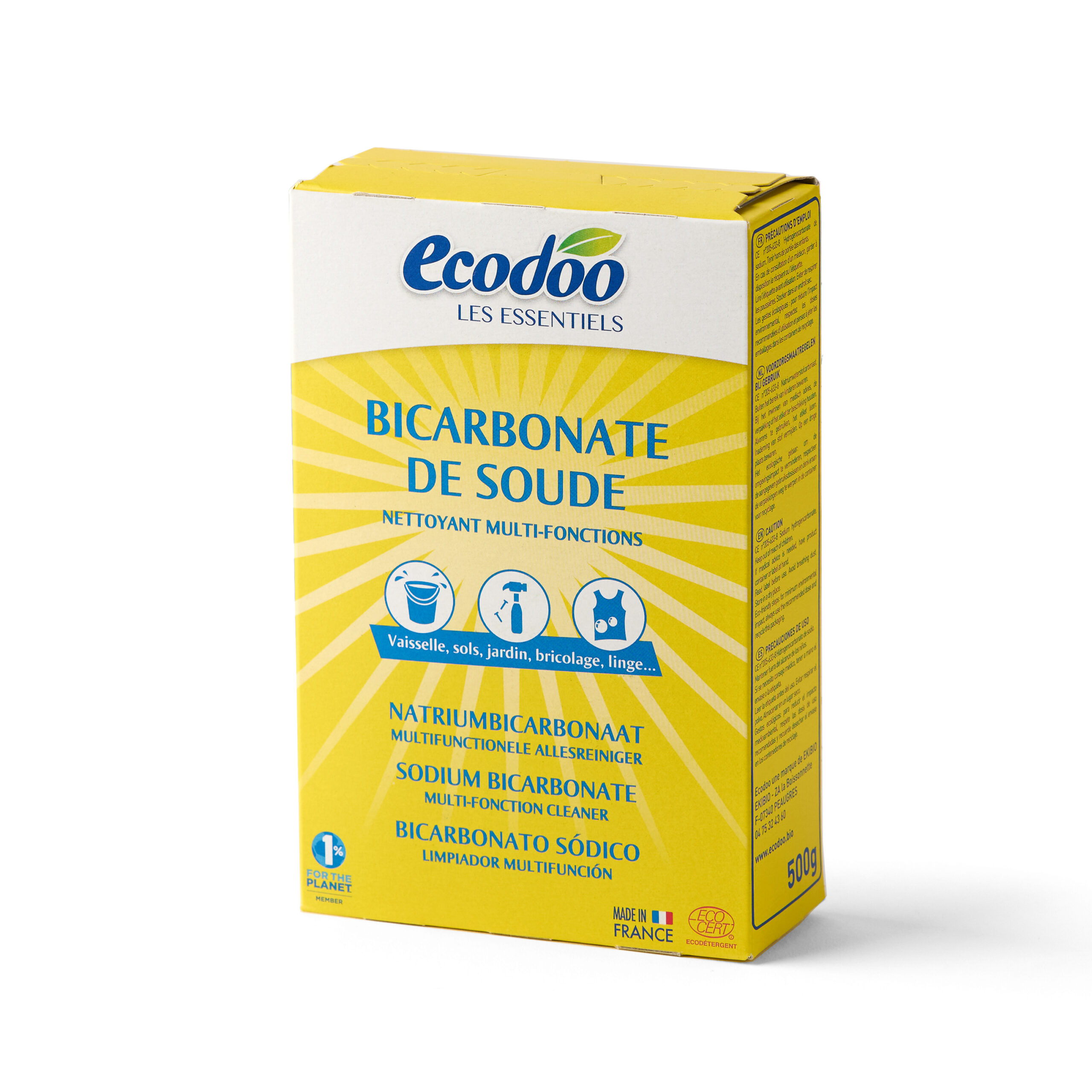 Bicarbonat de Sodiu pentru menaj  500 gr. – Ecodoo