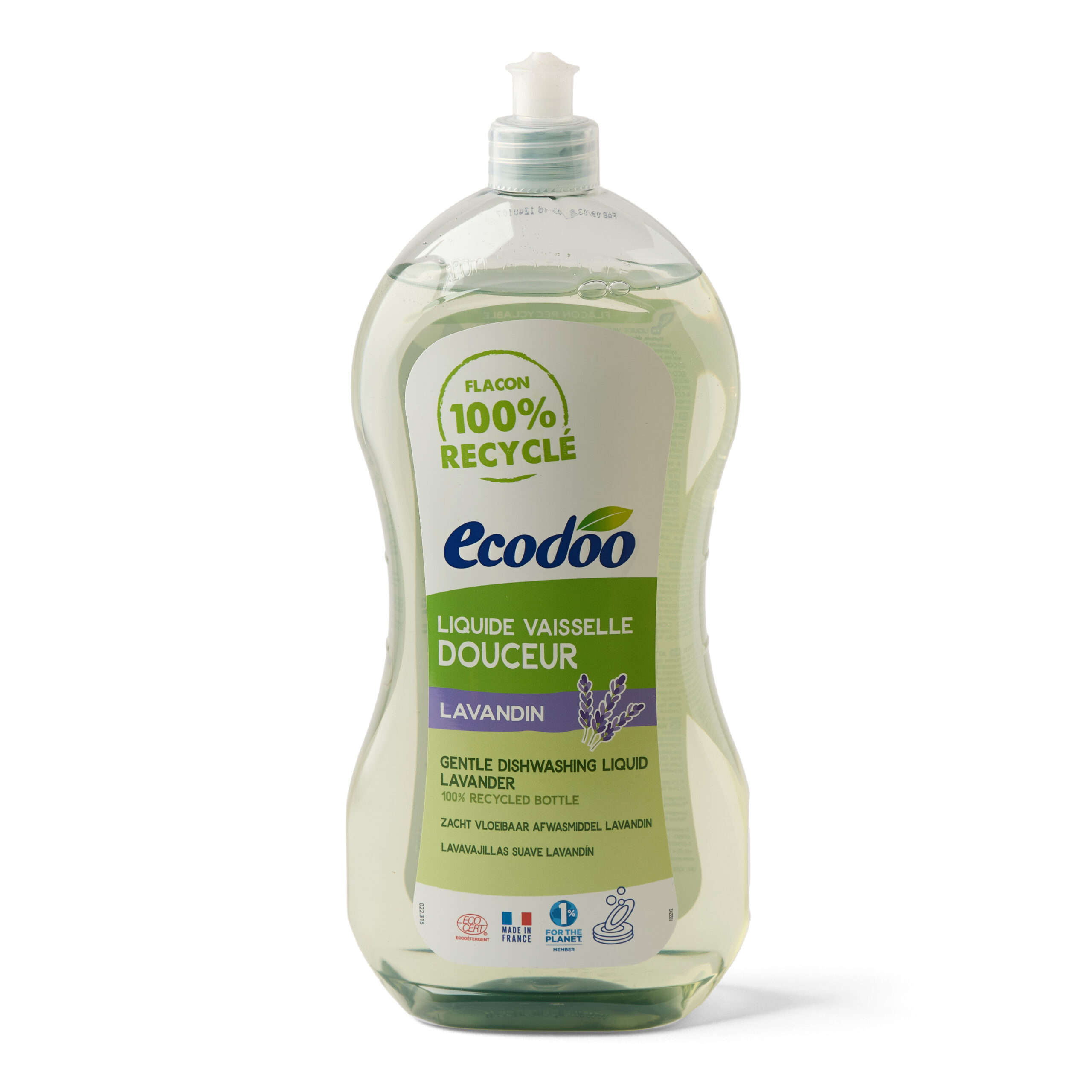 Detergent Eco de Vase cu Aloe Vera și Lavandă, 1L – Ecodoo
