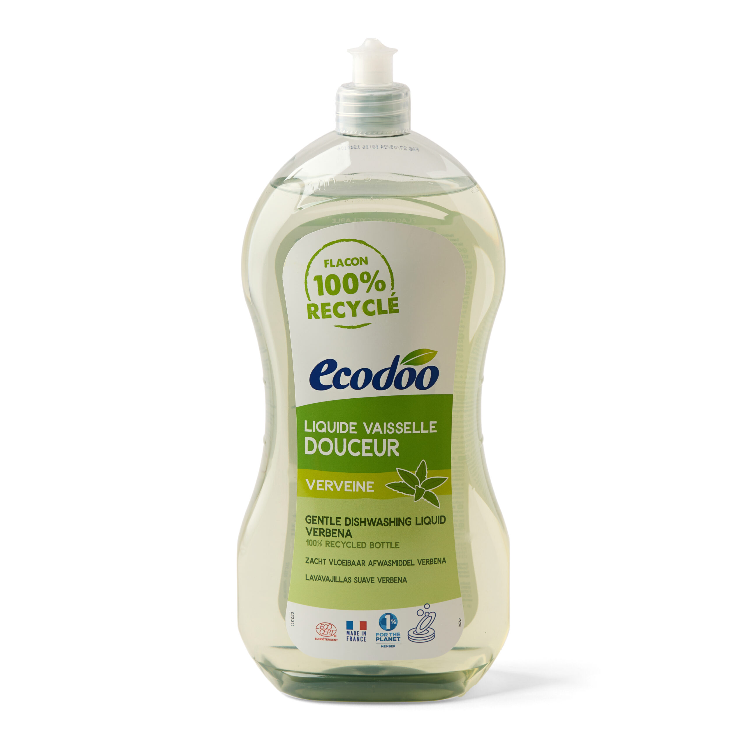 Detergent Eco de Vase cu Aloe Vera și Verbină, 1 L – Ecodoo