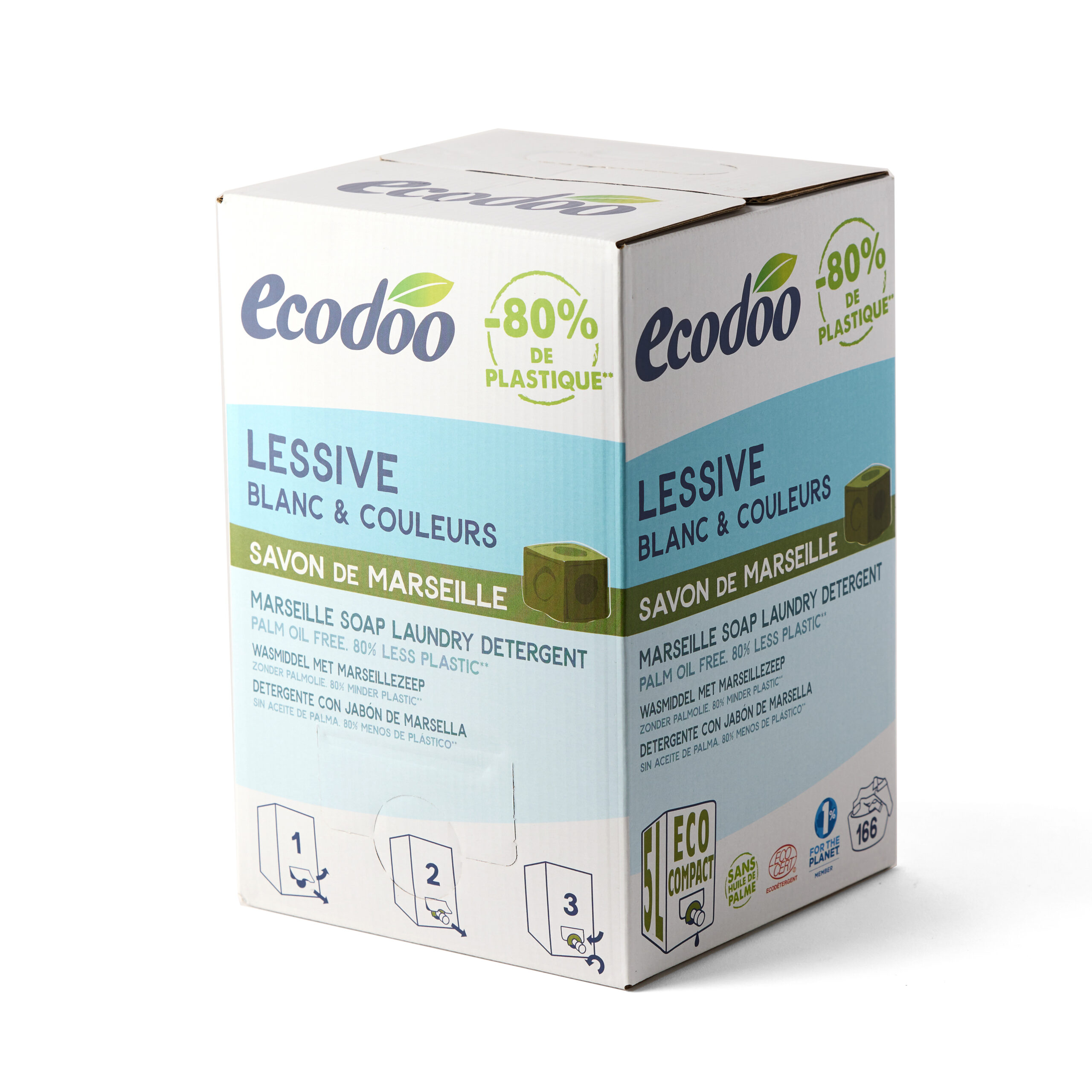 Detergent Eco, pentru Rufe cu Săpun de Marsilia 5 L – Ecodoo