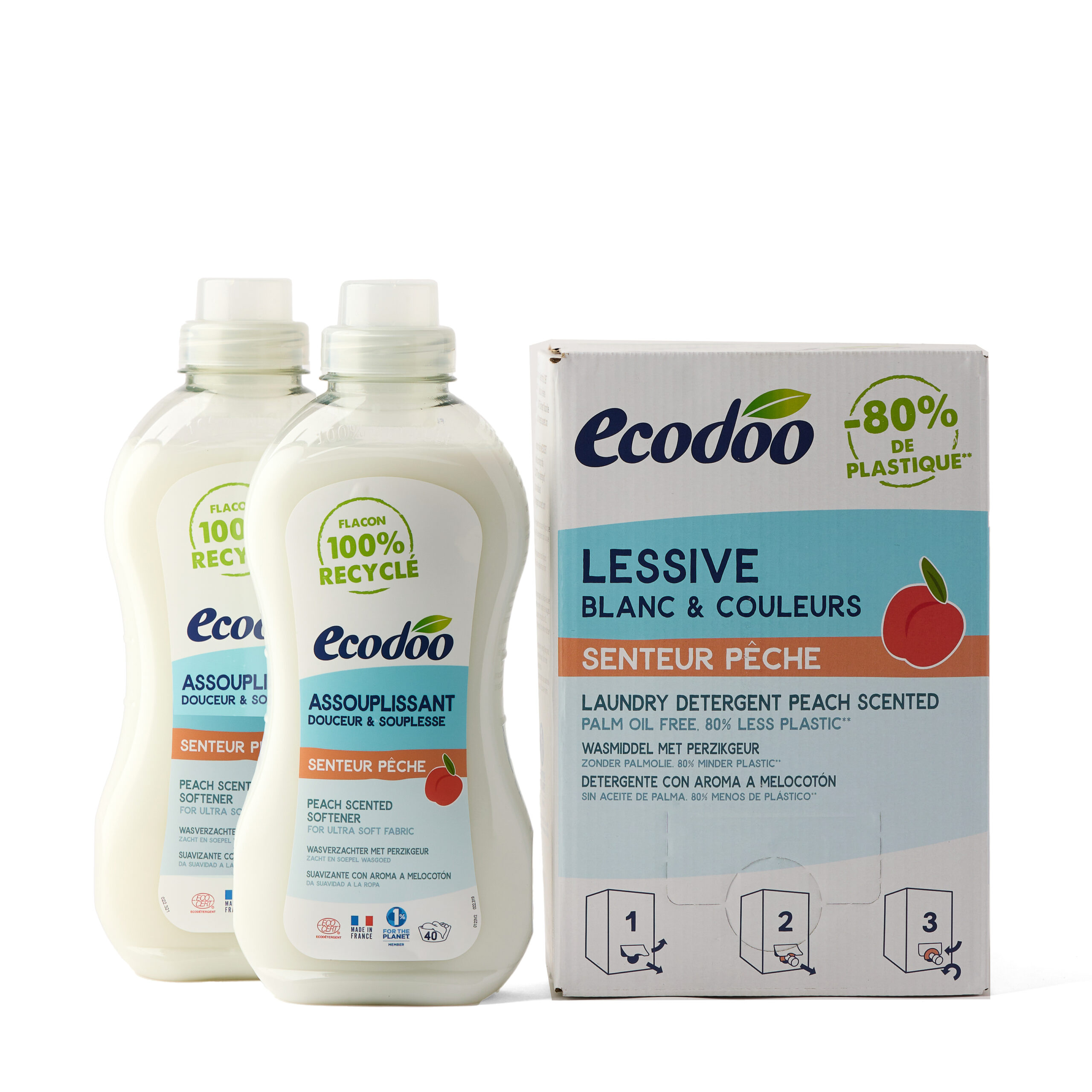 Set detergent 5L și balsam de piersic