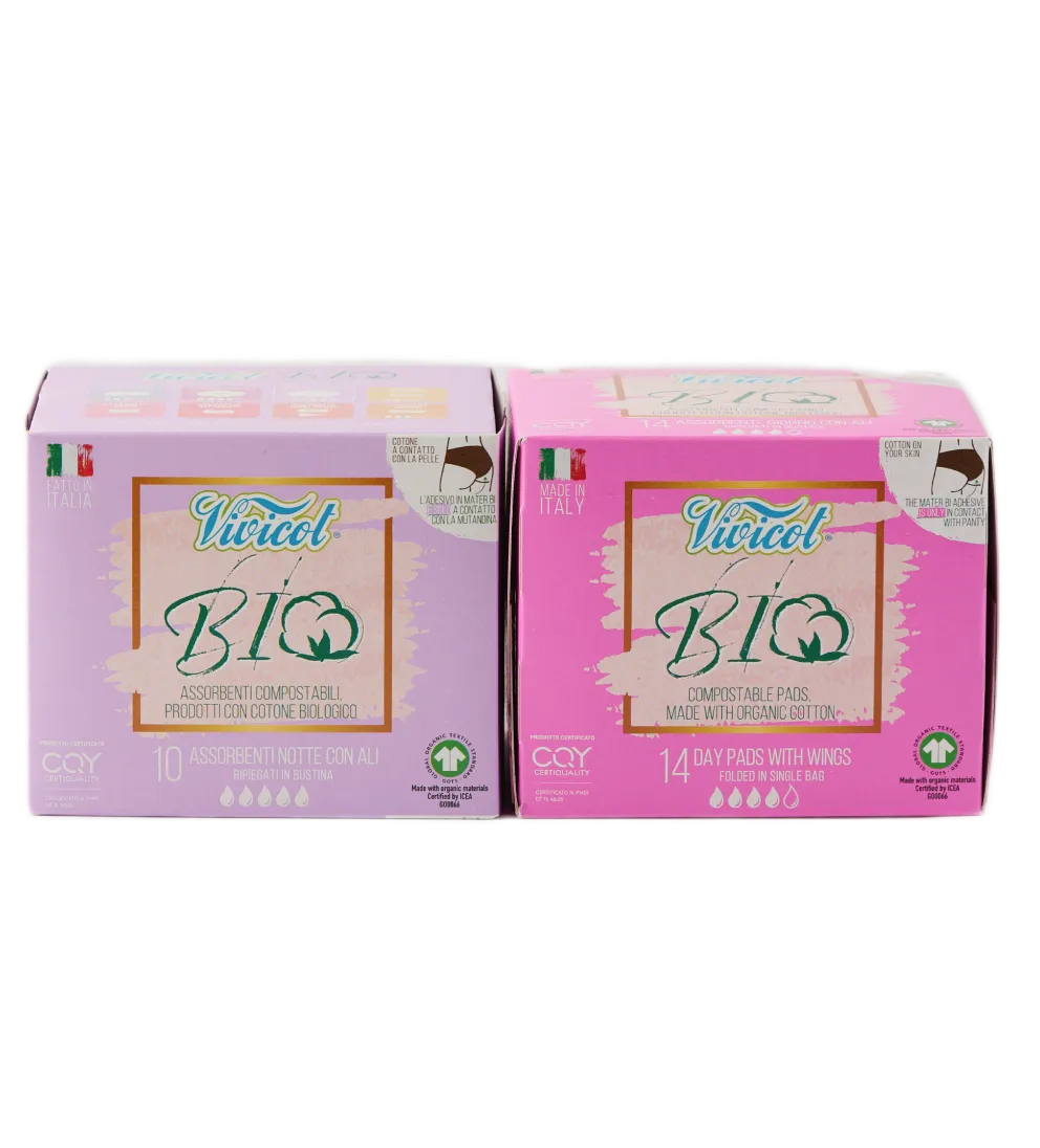 Set aborbante cu Aripioare de zi și noapte - Vivicot