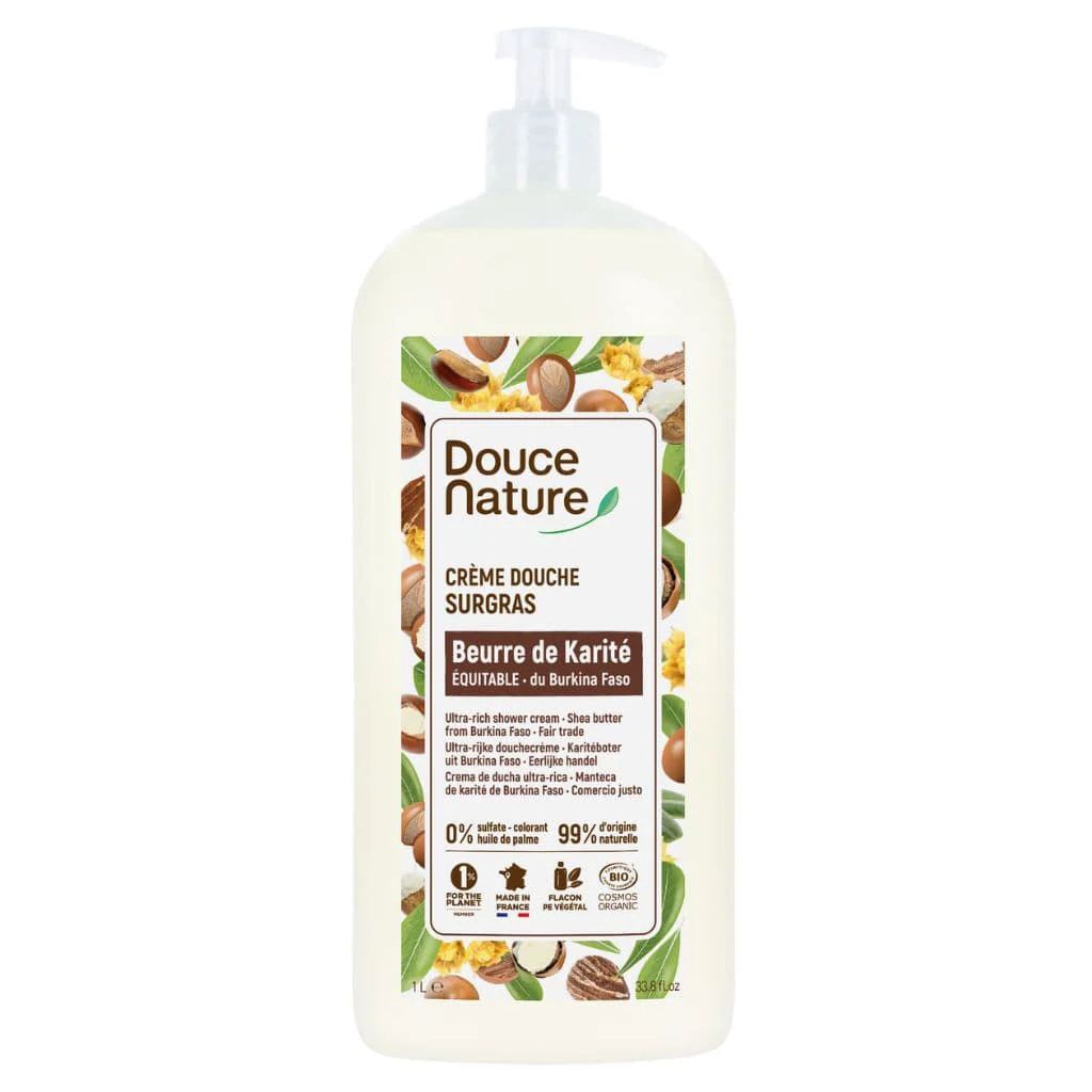 Cremă de duș cu Karite 1L – Douce Nature