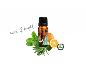 Amestec de uleiuri esențiale organice Alert & Bright 10 ml
