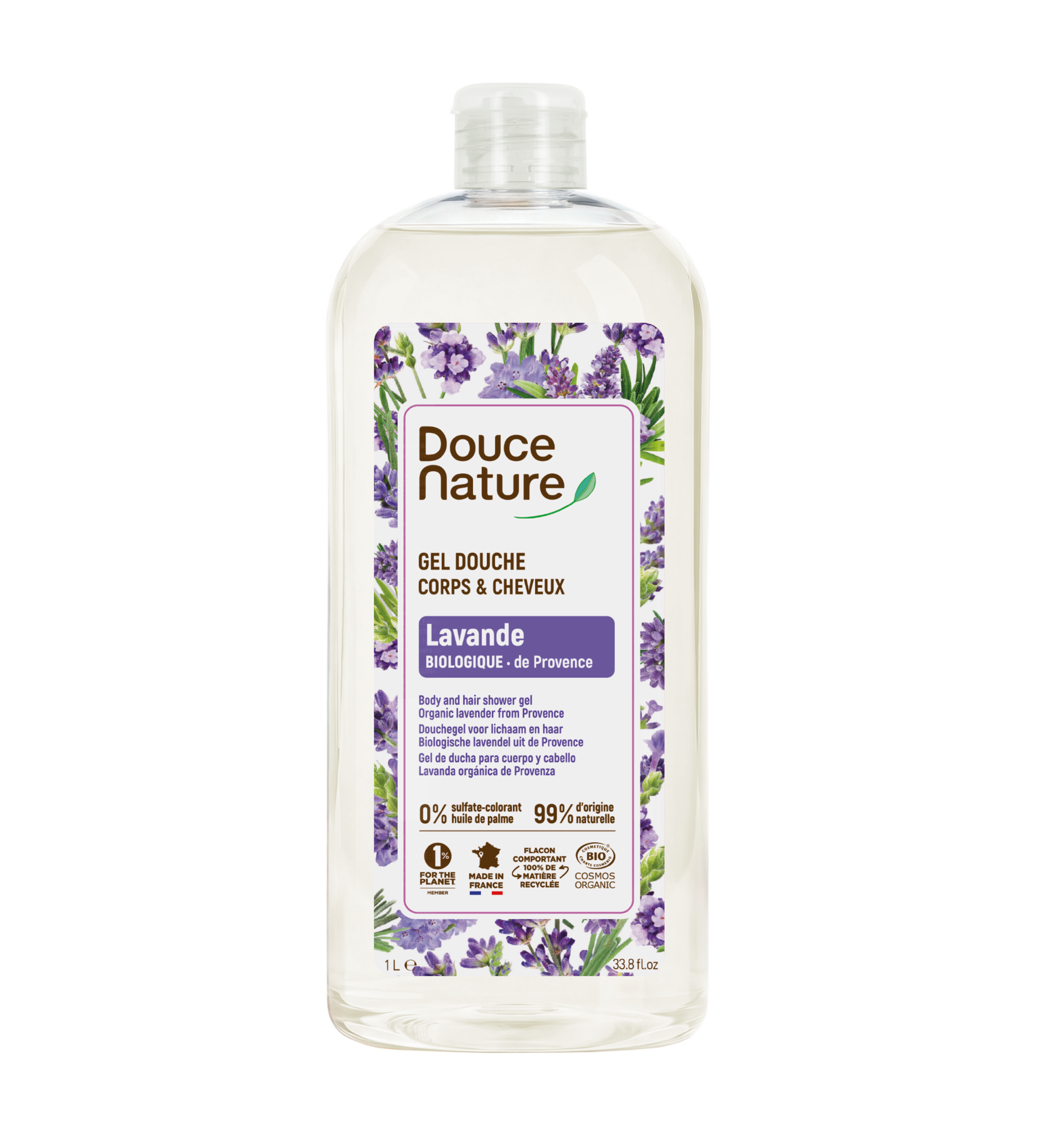 Șampon și Gel de Duș Eco de Lavandă 1 L
