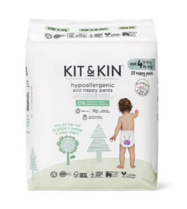 Chiloței Hipoalergenic Ecologic Kit & Kin, mărimea 4, 9-15 kg+, 22 buc.
