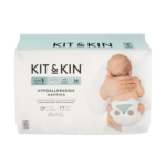 Scutece Eco, Hipoalergenice Kit & Kin, mărimea 1, 2-5 kg, 38 buc.