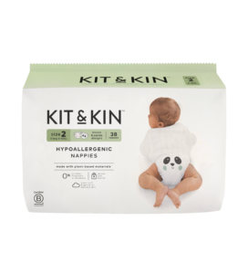 Scutece Hipoalergenice Ecologice Kit & Kin, mărimea 2, 4-8 kg , 38 buc.