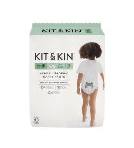 Chiloței Hipoalergenic Ecologic Kit & Kin, mărimea 8, 19 kg+, 14 buc