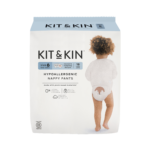 Chiloței Hipoalergenic Ecologic Kit & Kin, mărimea 6, 15 kg+, 18 buc.