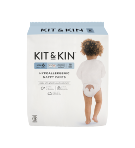 Chiloței Hipoalergenic Ecologic Kit & Kin, mărimea 6, 15 kg+, 18 buc.