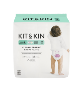 Chiloței Hipoalergenic Ecologic Kit & Kin, mărimea 4, 9-15 kg+, 22 buc.