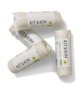 Saci biodegradabili pentru scutece - Kit & Kin