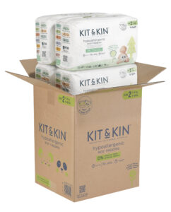 Scutece Hipoalergenice, Ecologice Kit & Kin, mărimea 2, 4-8 kg, 152 buc.