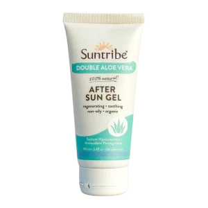 Gel organic după plajă cu dublă aloe vera