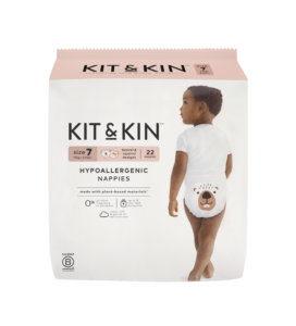 Scutece Hipoalergenice Ecologice Kit & Kin, mărimea 7, 17 kg +, 22 buc.
