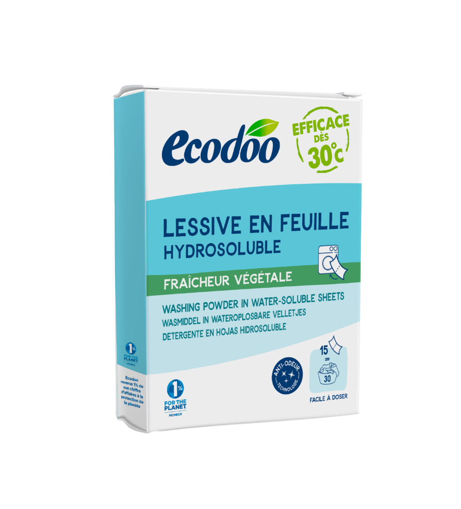 Detergent Eco pentru Rufe Folii -Prospetime Vegetala -30 folii
